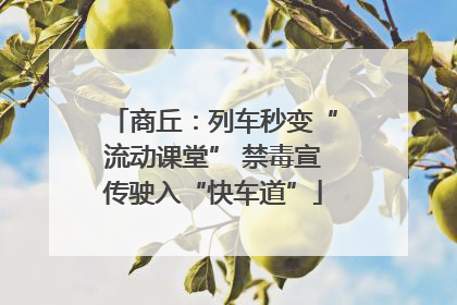 商丘：列车秒变“流动课堂” 禁毒宣传驶入“快车道”