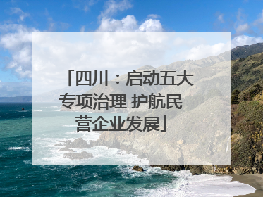 四川：启动五大专项治理 护航民营企业发展