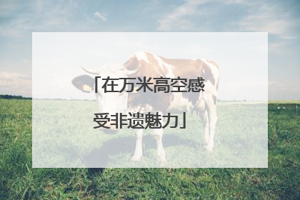 在万米高空感受非遗魅力