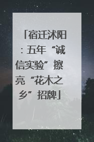 宿迁沭阳：五年“诚信实验”擦亮“花木之乡”招牌