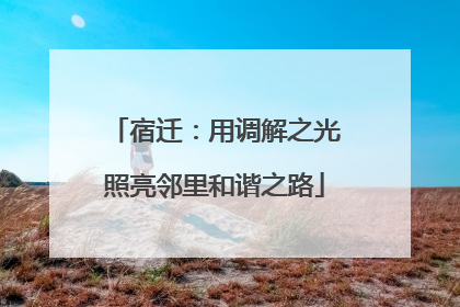 宿迁：用调解之光照亮邻里和谐之路