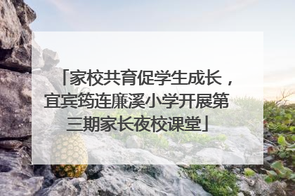 家校共育促学生成长，宜宾筠连廉溪小学开展第三期家长夜校课堂