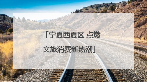 宁夏西夏区 点燃文旅消费新热潮