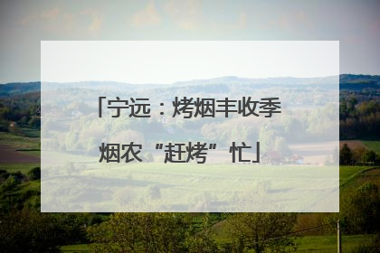 宁远：烤烟丰收季 烟农“赶烤”忙