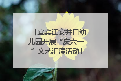宜宾江安井口幼儿园开展“庆六一”文艺汇演活动