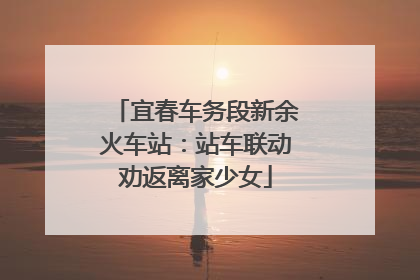 宜春车务段新余火车站：站车联动劝返离家少女