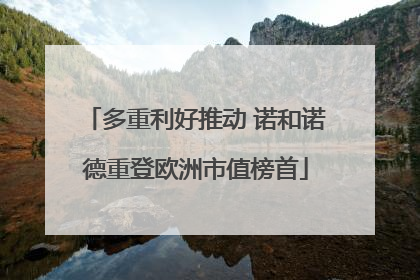多重利好推动 诺和诺德重登欧洲市值榜首