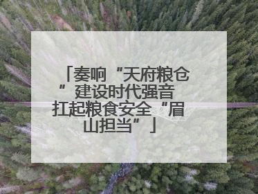 奏响“天府粮仓”建设时代强音 扛起粮食安全“眉山担当”