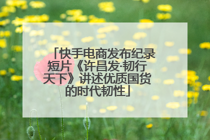 快手电商发布纪录短片《许昌发·韧行天下》讲述优质国货的时代韧性
