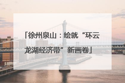 徐州泉山：绘就“环云龙湖经济带”新画卷