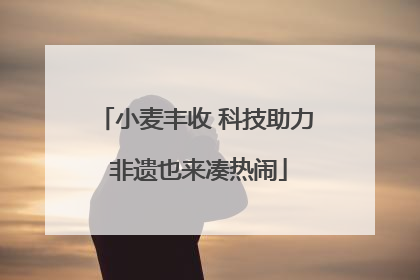 小麦丰收 科技助力 非遗也来凑热闹