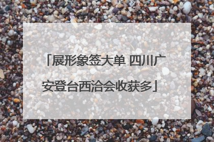 展形象签大单 四川广安登台西洽会收获多