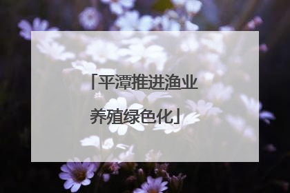平潭推进渔业养殖绿色化
