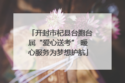 开封市杞县台胞台属“爱心送考” 暖心服务为梦想护航