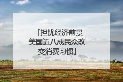 担忧经济前景 美国近八成民众改变消费习惯