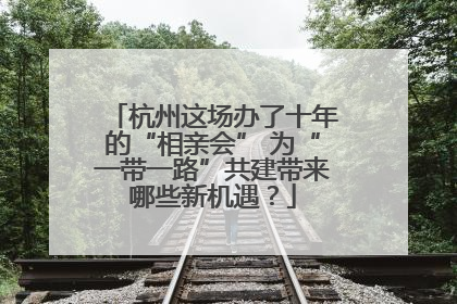 杭州这场办了十年的“相亲会” 为“一带一路”共建带来哪些新机遇？