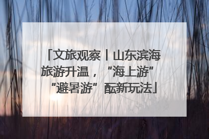 文旅观察丨山东滨海旅游升温，“海上游”“避暑游”酝新玩法