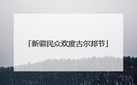 新疆民众欢度古尔邦节