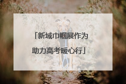 新域巾帼展作为 助力高考暖心行