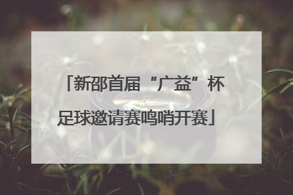 新邵首届“广益”杯足球邀请赛鸣哨开赛