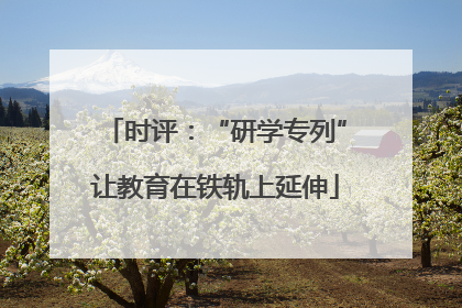 时评：“研学专列”让教育在铁轨上延伸