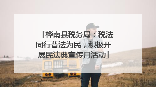 桦南县税务局：税法同行普法为民，积极开展民法典宣传月活动
