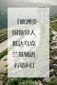 欧洲多国领导人抵达乌克兰基辅进行访问