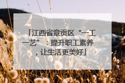 江西省章贡区“一工一艺”：提升职工素养，让生活更美好