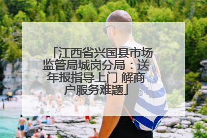 江西省兴国县市场监管局城岗分局：送年报指导上门 解商户服务难题