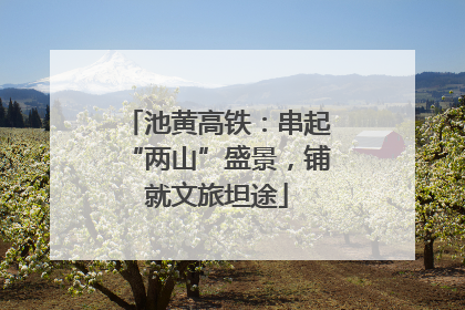 池黄高铁：串起“两山”盛景，铺就文旅坦途