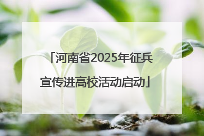 河南省2025年征兵宣传进高校活动启动