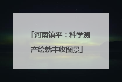 河南镇平：科学测产绘就丰收图景
