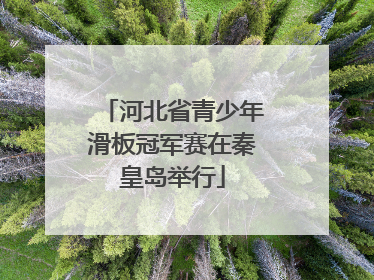 河北省青少年滑板冠军赛在秦皇岛举行