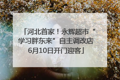 河北首家！永辉超市“学习胖东来”自主调改店6月10日开门迎客
