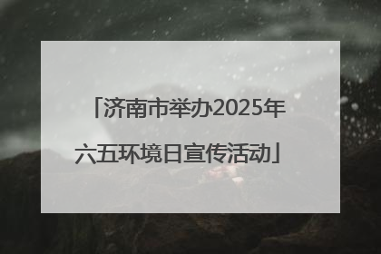 济南市举办2025年六五环境日宣传活动