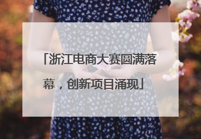 浙江电商大赛圆满落幕，创新项目涌现