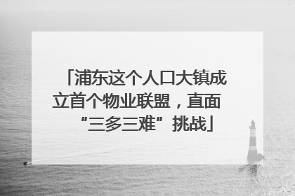 浦东这个人口大镇成立首个物业联盟，直面“三多三难”挑战