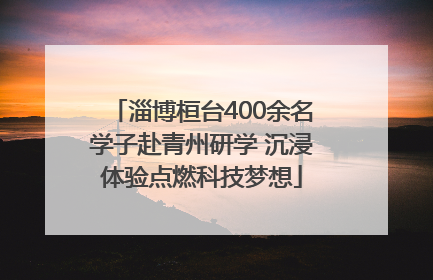淄博桓台400余名学子赴青州研学 沉浸体验点燃科技梦想