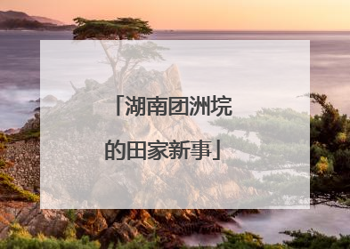 湖南团洲垸的田家新事