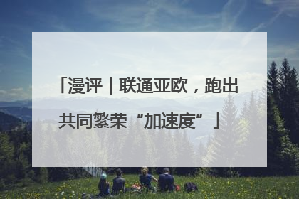 漫评｜联通亚欧，跑出共同繁荣“加速度”