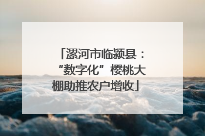 漯河市临颍县：“数字化”樱桃大棚助推农户增收