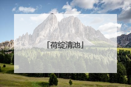 荷绽清池