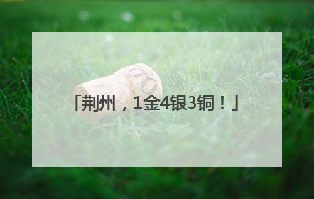 荆州，1金4银3铜！