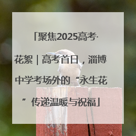 聚焦2025高考·花絮｜高考首日，淄博中学考场外的“永生花”传递温暖与祝福
