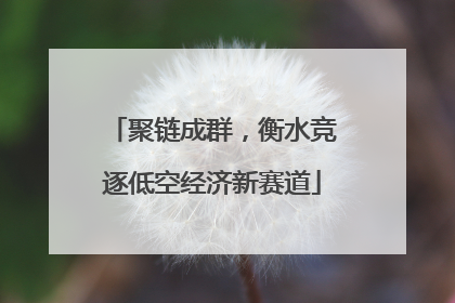 聚链成群，衡水竞逐低空经济新赛道