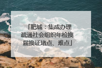 肥城：集成办理 疏通社会组织年检换届换证堵点、难点