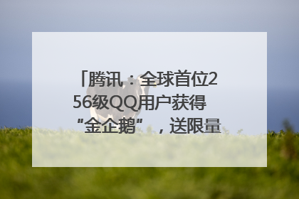 腾讯：全球首位256级QQ用户获得“金企鹅”，送限量版神秘惊喜等礼物