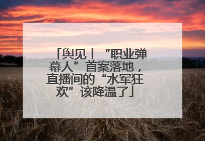 舆见丨“职业弹幕人”首案落地，直播间的“水军狂欢”该降温了