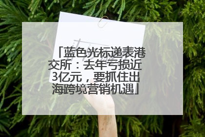 蓝色光标递表港交所：去年亏损近3亿元，要抓住出海跨境营销机遇
