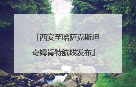 西安至哈萨克斯坦奇姆肯特航线发布